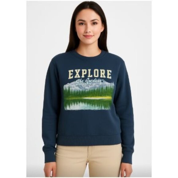 Grayson Threads Women Colorado Rockies Long Sleeve Sweatshirt Small - Picture 1 of 5